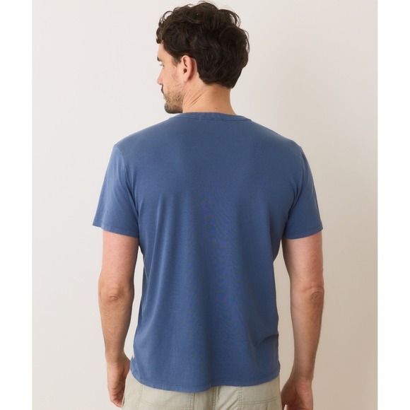 NWT Marine Layer Signature Sea Change Crew Tee Men's S Vintage Indigo MSRP $45 - Picture 2 of 9